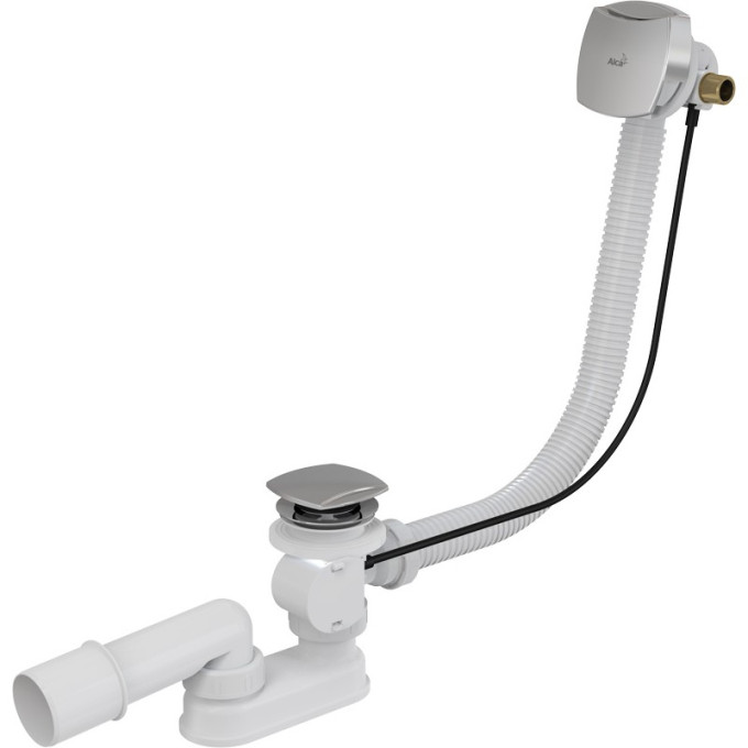Сифон ALCAPLAST A565CRM3-100 для ванны с напуском воды через перелив для ванн с толстыми стенками (100 см)